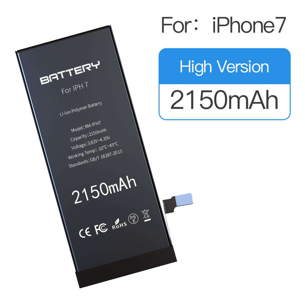 High Capacity Iphone Lithium Battery 2150mAh Rechargeable Li ion Battery